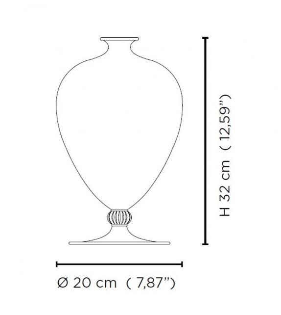 Prêt pour l'expédition - Veronese Venini Vase