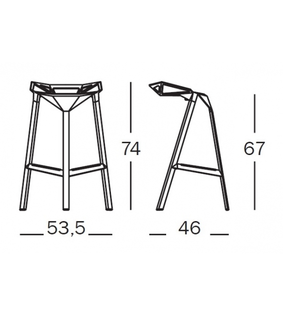 Prêt pour l'expédition - Stool One Magis Tabouret