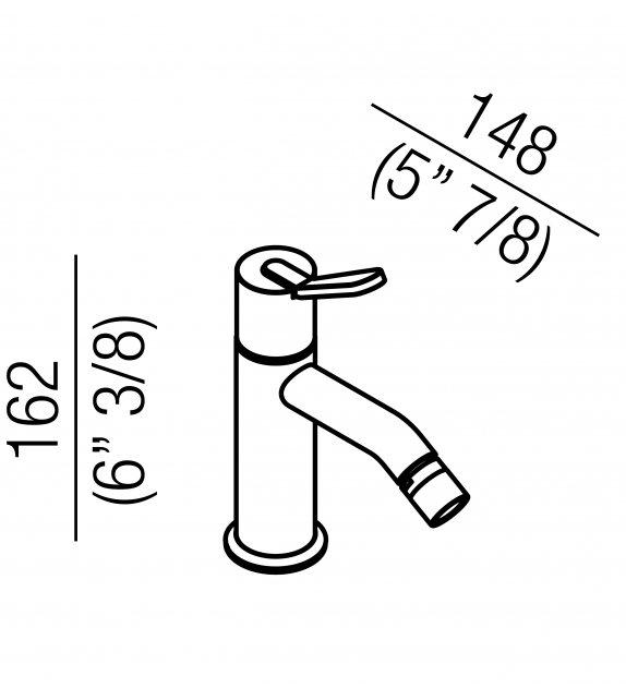 Fez Agape Bidet Einloch-Standardarmatur