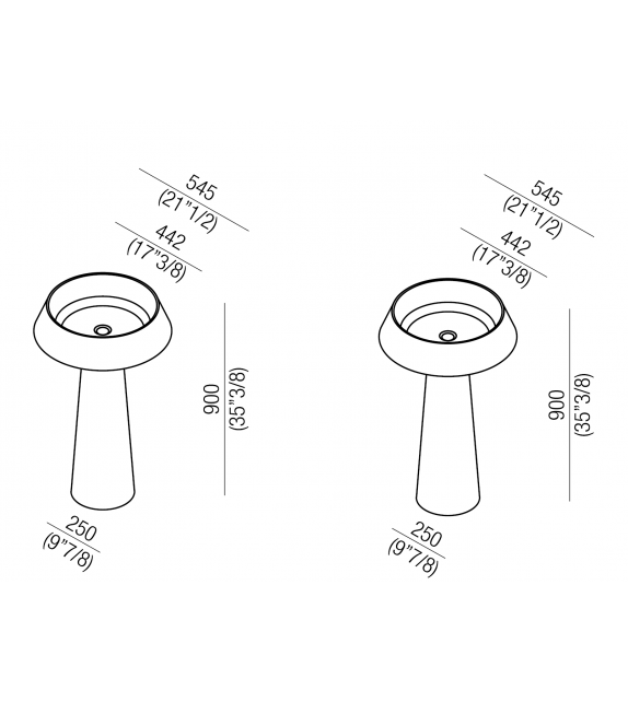 Bjhon 2 Outdoor Agape Column Washbasin