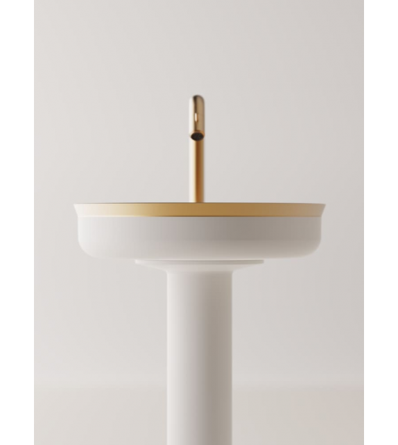 Undici Inox Agape Column Washbasin