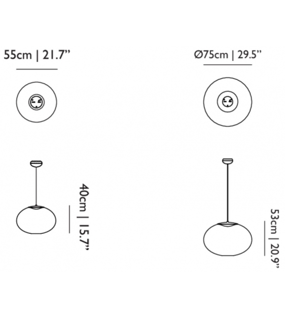 NR2 Medium Moooi Suspension Lamp