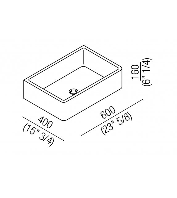 Carrara Agape Countertop Washbasin