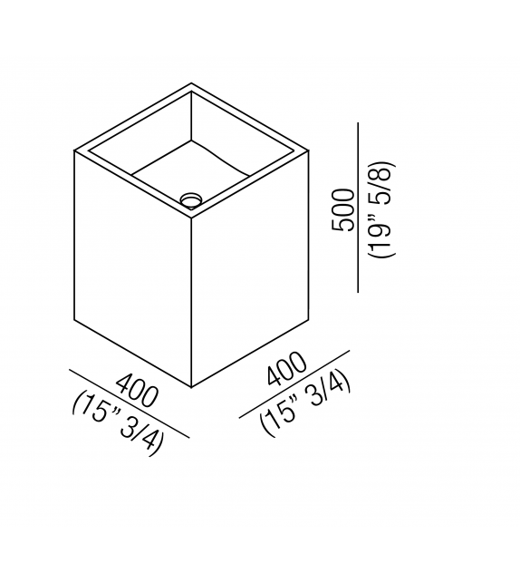 Cube Agape Countertop Washbasin