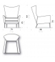 Wingback DePadova Sessel