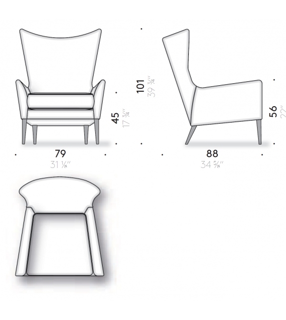 Wingback DePadova Sessel