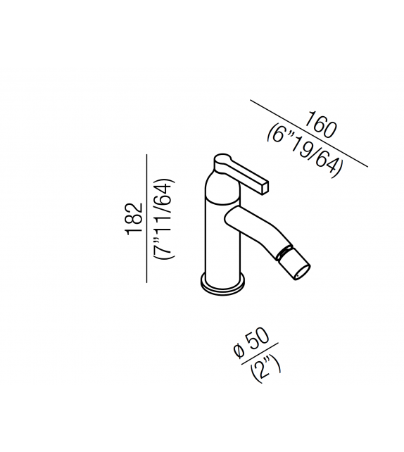 Memory Agape Bidet Einloch-Standardarmatur