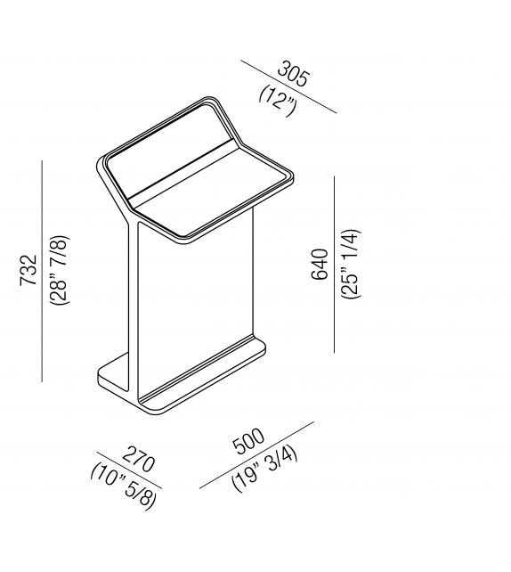 Multifunzione Agape Porte-Serviettes / Tablette