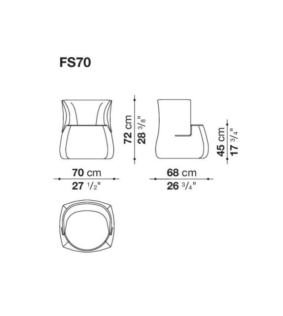 Fat-Sofa Armstuhl B&B Italia