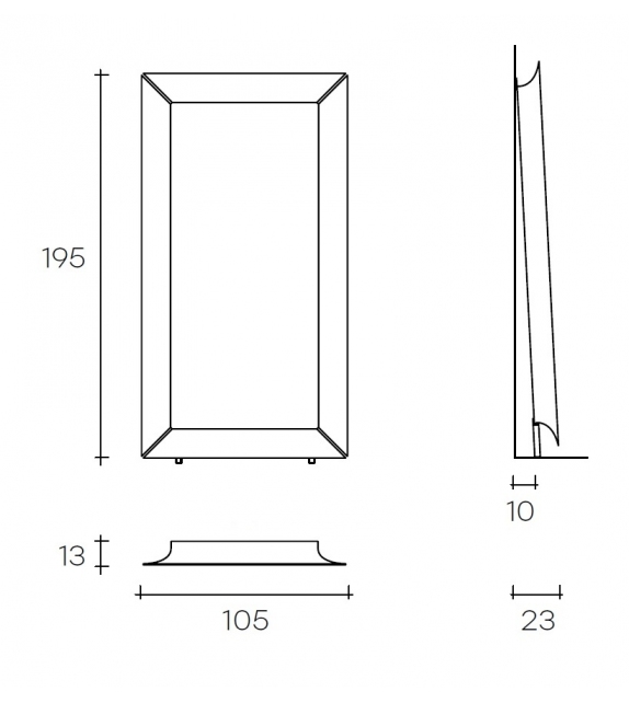 Ready for shipping - Caadre Fiam Mirror Free Standing