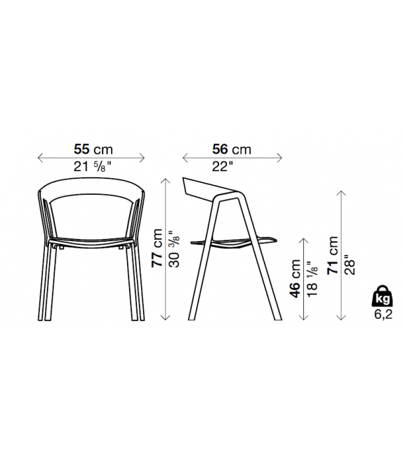 Compas Chair Kristalia