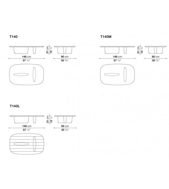 Tobi-Ishi Low Table B&B Italia