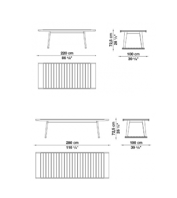 Gio B&B Italia Tisch Outdoor