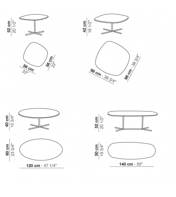 Island Arflex Table Basse