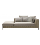 Ray Outdoor Natural B&B Italia Outdoor Modulsofa mit Holzsockel