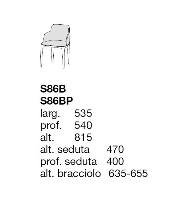 Grace Silla Con Reposabrazos Poliform