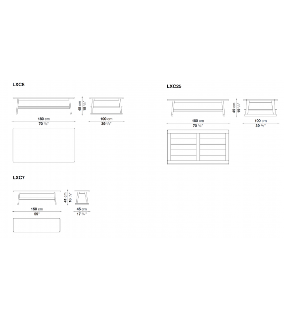 Recipio '14 Maxalto Rectangular Coffee Table