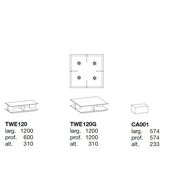 Westside Poliform Occasional Table