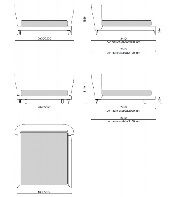 Gentleman Poliform Bed