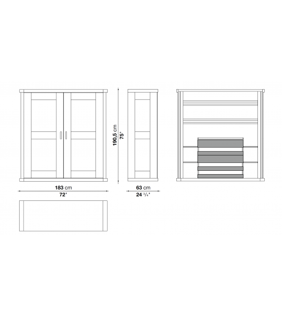 Convivium Maxalto Meuble Cabinet