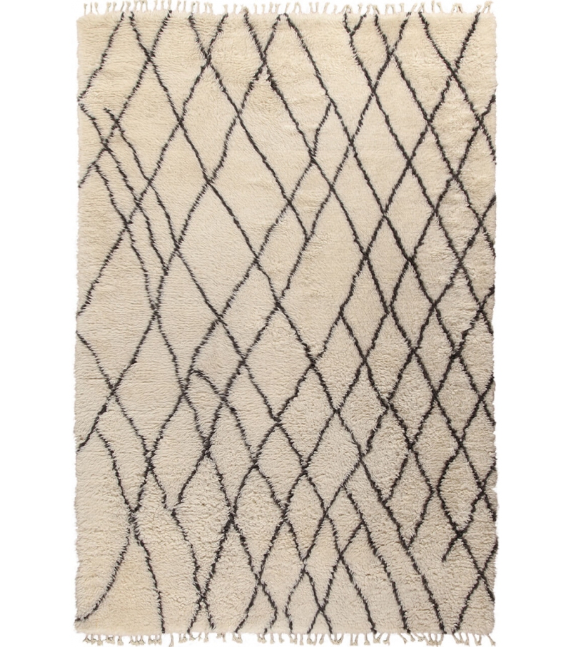 Nomadic Ivory-Dark Grey Amini Alfombra