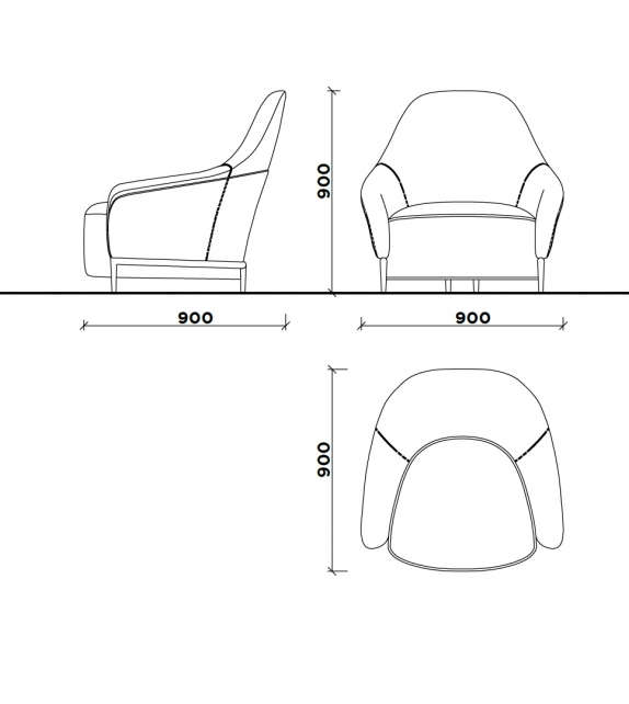 Saint-Guillaume Karl Lagerfeld Maison Armchair