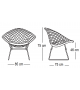 Bertoia Diamond Chair Sessel Mit Kissen Knoll