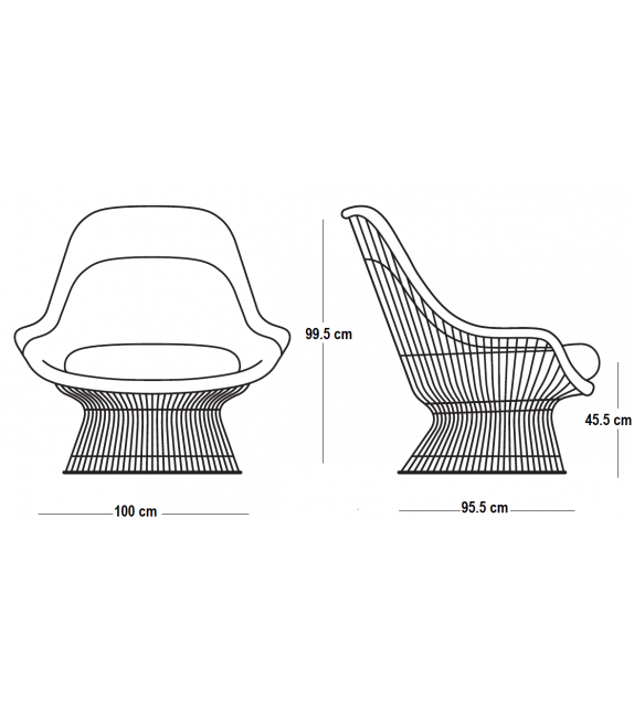 Platner Easy Chair Knoll Armchair