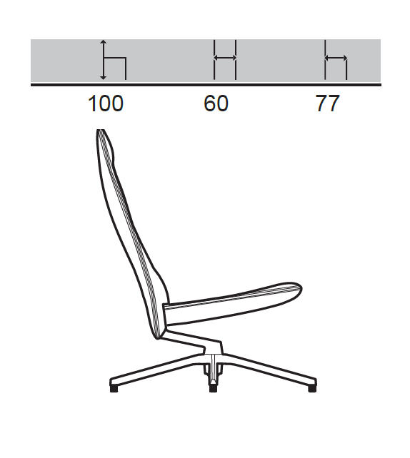 Pilot Chair Fauteuil Haute Knoll