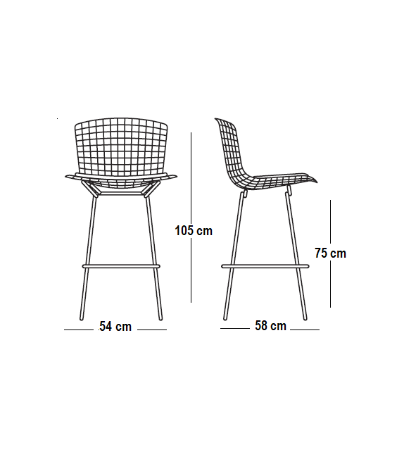 Bertoia Knoll Tabouret Bar