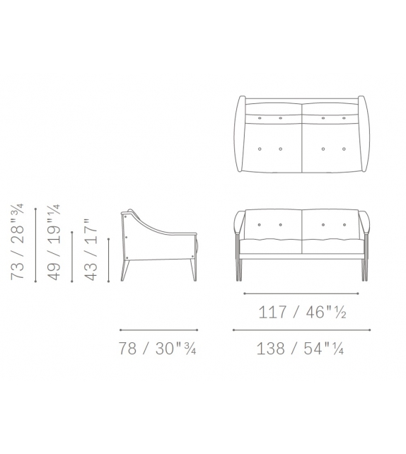 Dezza 24 Poltrona Frau Sofa