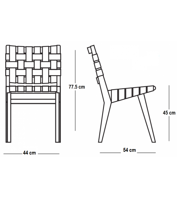 Risom Side Chair Chaise Knoll