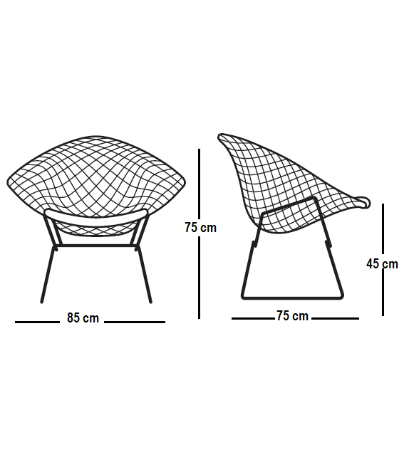 Bertoia Diamond Chair Outdoor Sessel Knoll