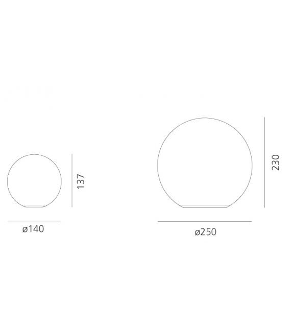 Listo para entregar - Dioscuri Artemide Lámpara de Mesa