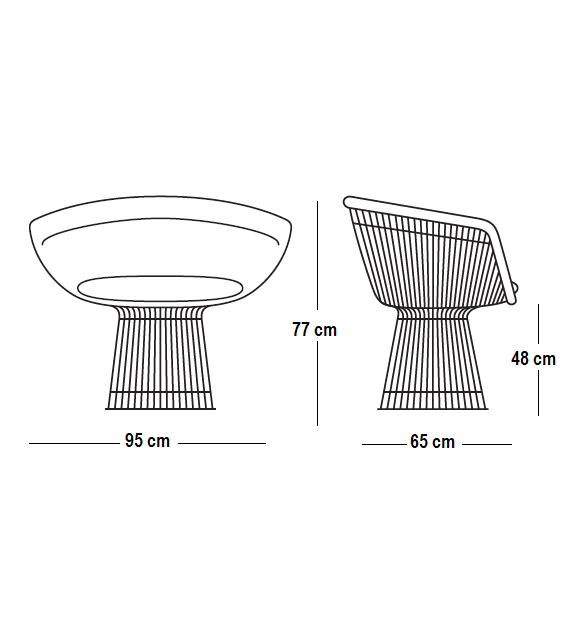 Platner Knoll Armstuhl