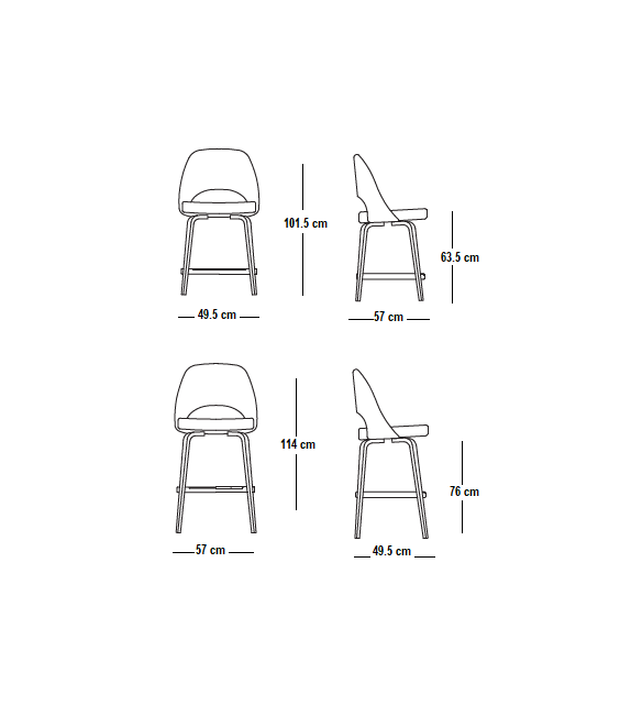 Saarinen Executive Knoll Hocker