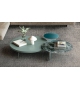 Air Round Lago Coffee Table with Glass Top