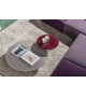 Air Round Lago Coffee Table with Glass Top