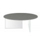 Air Round Lago Coffee Table with Glass Top