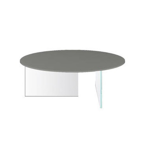 Air Round Lago Table Basse avec Plateau en Verre