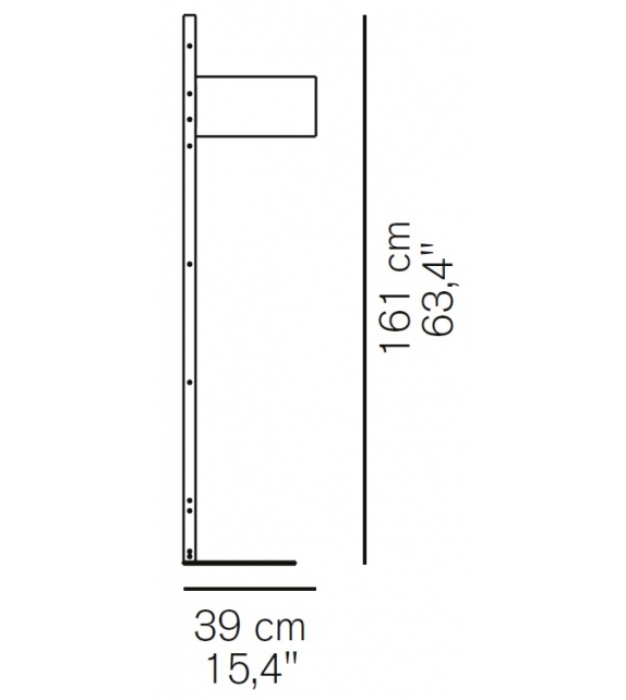 Parallel Oluce Lampada da Terra