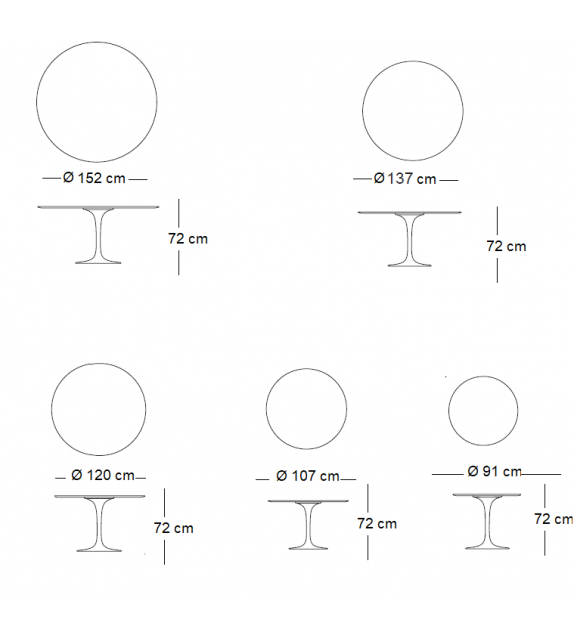 Saarinen Round Table Laminate Knoll