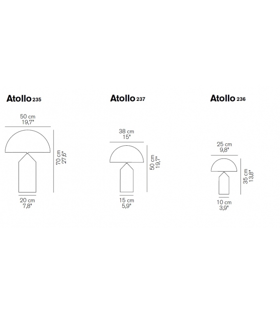 Prêt pour l'expédition - Atollo Oluce Lampe De Table