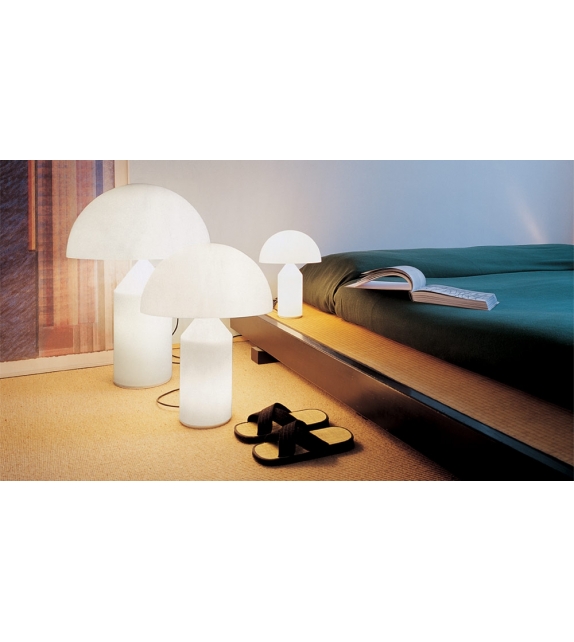 Atollo White Oluce Table Lamp