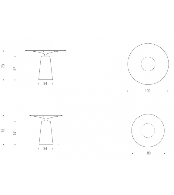 MDF Italia Rock Table