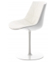 Flow Chair Chaise Rembourrée Avec Pied Central MDF Italia