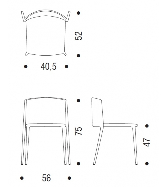 Achille Chair MDF Italia Sedia