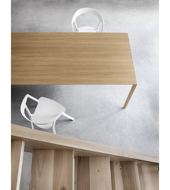 Thin-K Kristalia Table avec Plateau en Bois