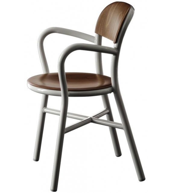 Pipe Wood Magis Chair With Arms