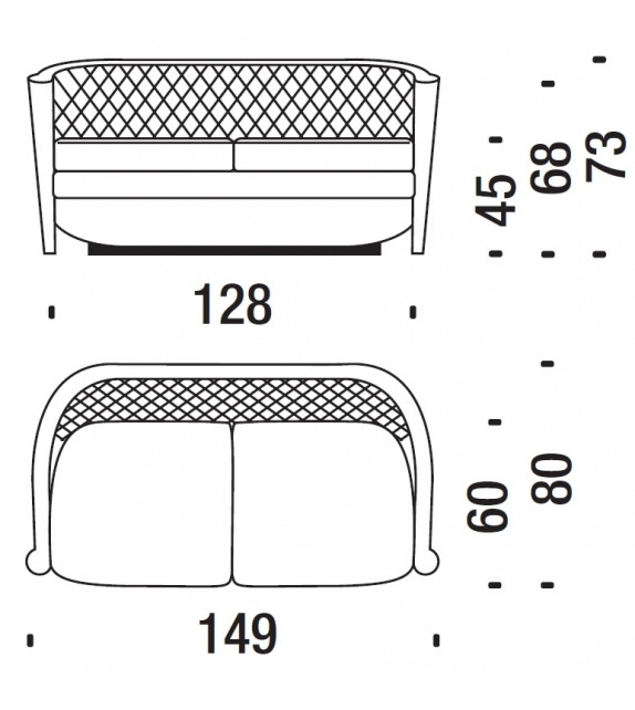 Rich Cushion Canapè Capitoné Moroso